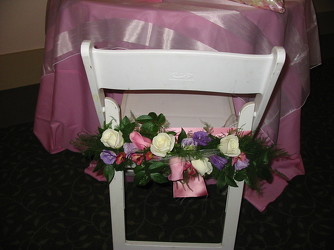 Bride's Chair from Carter's Flower Shop in Farmville, VA