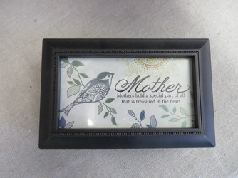 Mother Sentiment Photo Music Box from Carter's Flower Shop in Farmville, VA