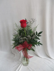 Single Rose Bud Vase from Carter's Flower Shop in Farmville, VA