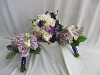 Bride and Bride's Maid's Bouquets A6 from Carter's Flower Shop in Farmville, VA