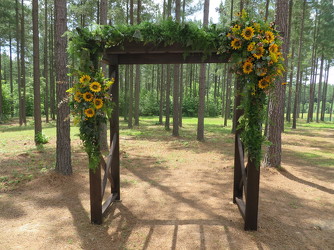 J Wedding Ceremony Arbor 2 from Carter's Flower Shop in Farmville, VA