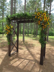 J wedding Ceremony Arbor 3 from Carter's Flower Shop in Farmville, VA