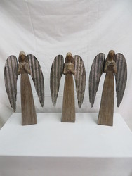 Wooden Angels from Carter's Flower Shop in Farmville, VA