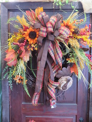Fall Wreath 1 from Carter's Flower Shop in Farmville, VA