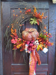 Fall Wreath 5 from Carter's Flower Shop in Farmville, VA