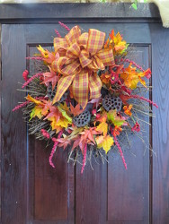 Fall Wreath 10 from Carter's Flower Shop in Farmville, VA