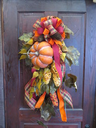 Fall Swag 4 from Carter's Flower Shop in Farmville, VA