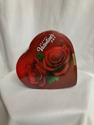 4 Piece Russell Stover Heart Chocolates from Carter's Flower Shop in Farmville, VA