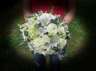 Bridal Bouquet Mixed All White from Carter's Flower Shop in Farmville, VA