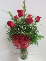 Half Dozen Red Roses from Carter's Flower Shop in Farmville, VA