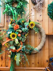 Fall Wreath 4 from Carter's Flower Shop in Farmville, VA