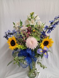 Monday Blues  from Carter's Flower Shop in Farmville, VA