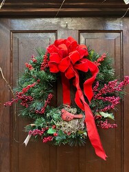 Winter Wreath 34 from Carter's Flower Shop in Farmville, VA