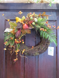 Fall Wreath 14 from Carter's Flower Shop in Farmville, VA