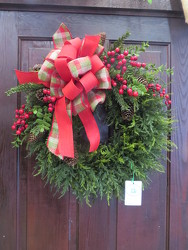 Winter Wreath 10 from Carter's Flower Shop in Farmville, VA