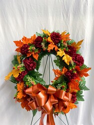 Fall Silk Wreath 1 from Carter's Flower Shop in Farmville, VA