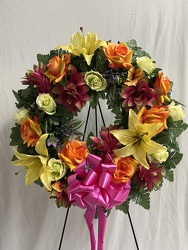 Silk Wreath 44 from Carter's Flower Shop in Farmville, VA