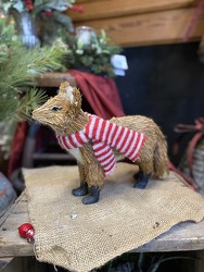 Christmas Woodlands Fox from Carter's Flower Shop in Farmville, VA