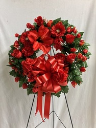 Silk Wreath 43 from Carter's Flower Shop in Farmville, VA