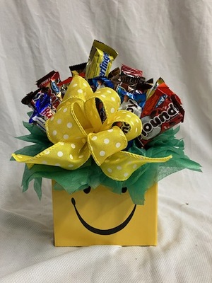 Smiley Face Candy Bouquet