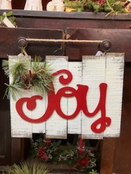 Wood Joy Sign from Carter's Flower Shop in Farmville, VA