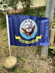 Navy Flag  from Carter's Flower Shop in Farmville, VA
