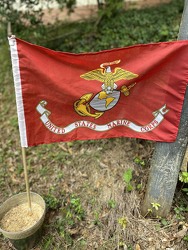 Marine Corps Flag from Carter's Flower Shop in Farmville, VA